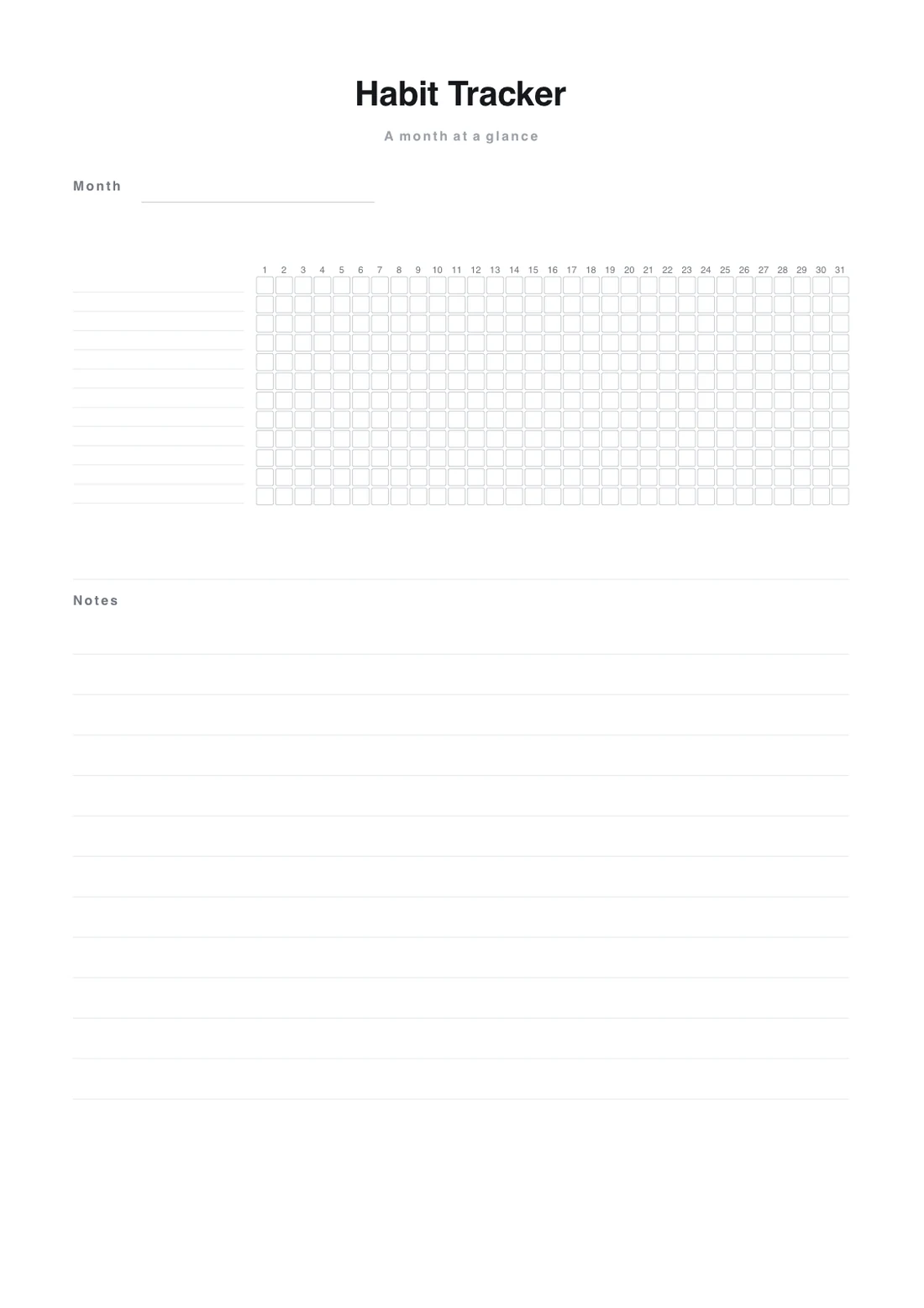 The cover of Habit Tracker.