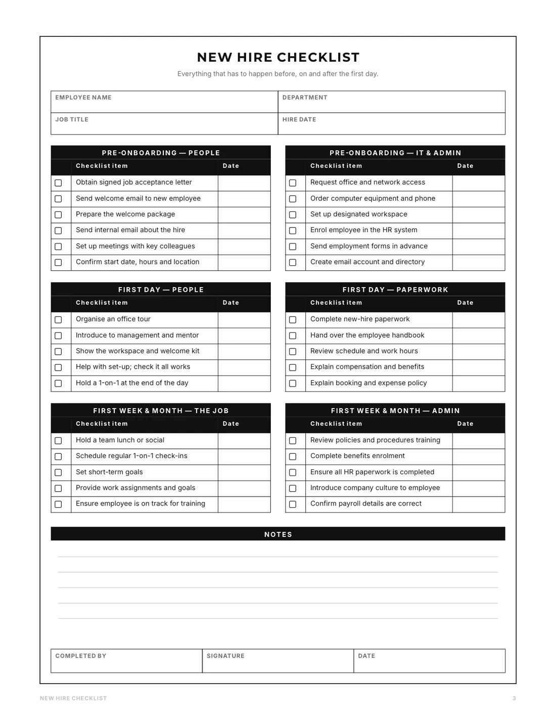 An interior page of Onboarding Pack.