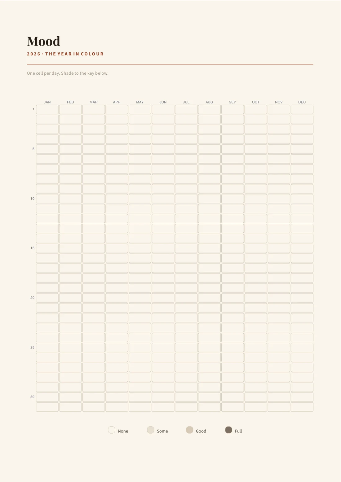 An interior page of 2026 Mega Journal, Atelier.