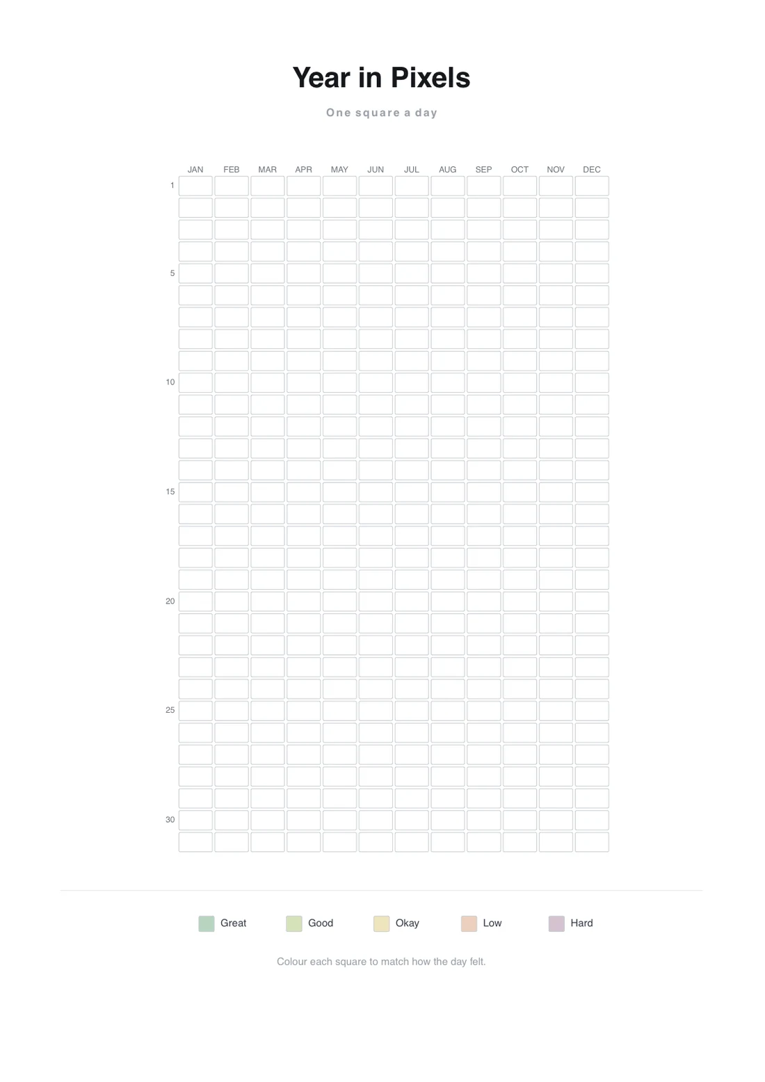 The cover of Year in Pixels.